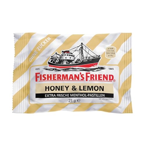 Fishermans Friend - Viele Sorten, auch die, die es in Deutschland nicht gibt. FISGUS - krass-shoppen-de (Honey & Lemon o.Z.) von FisGus