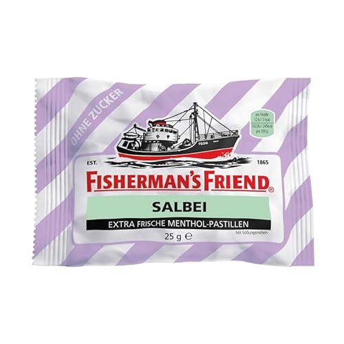 Fishermans Friend - Viele Sorten, auch die, die es in Deutschland nicht gibt. FISGUS - krass-shoppen-de (Salbei o.Z) von FisGus