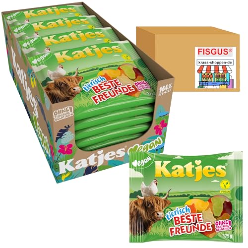 Katjes - Tierisch beste Freunde - veganes Fruchtgummi - Vorratspack - 22 x 175g - Ein Angebot, zuzsammengestellt von FISGUS® by krass-shoppen-de von FisGus