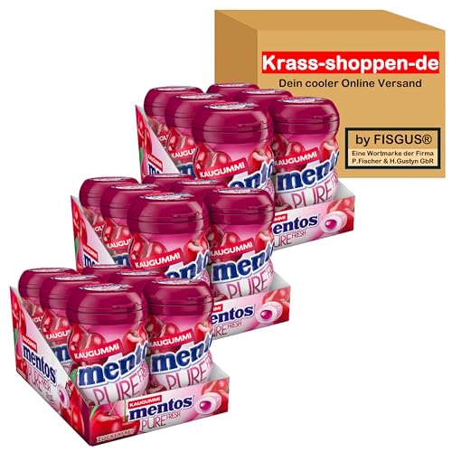 Mentos Pure Fresh Kirsch Geschmack - NEU - NEU - 3 x 6 x 67,9g Dosen mit dem neuen Kirschgeschmack von Mentos - Ein Angebot von FISGUS® - by krass-shoppen-de von FisGus