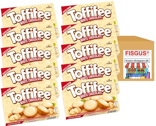 Toffifee Weiße Schokolade, 10 Packungen à 125g, limitierte Edition - Zusammengestellt von FISGUS® by krass-shoppen-de von FisGus