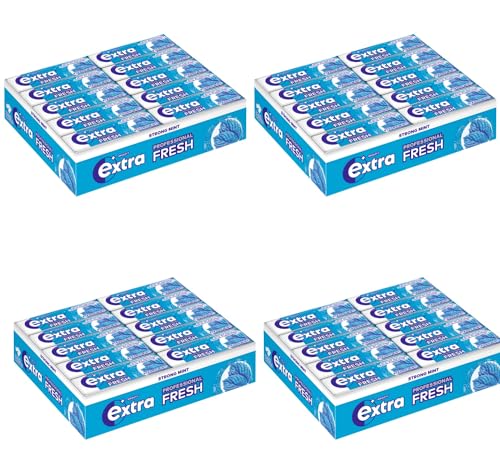 Wrigley's Extra Professional Fresh Strong Mint - 4 x 30x10 Kaugummi Dragees - Ein Angebot, zusammengestellt FISGUS® by krass-shoppen-de von FisGus