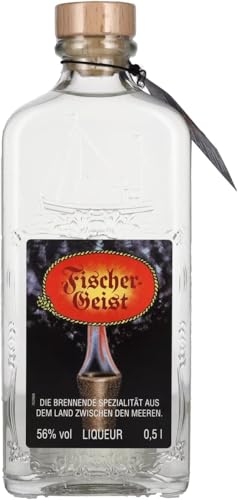 Fischergeist | Kräuterlikör | hochprozentiger Klassiker | 500 ml | Spezialität aus dem Norden | erfrischender Geschmack | brennend servieren von Fischergeist