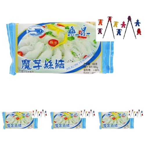 FISH WELL - Shirataki Nudeln Knoten, (1 X 380 GR) (Packung mit 4) von Fish Well