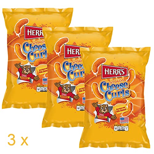 3 x Herr's Original Baked Cheese Curls von Fisher's Sweet Shop