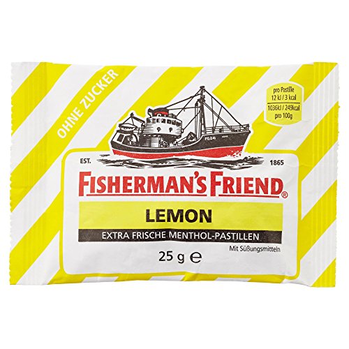 Fisherman's Friend Menthol-Pastillen, Zitrone, 25 g von Fisherman's Friend