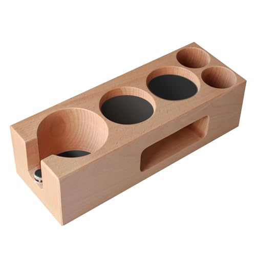 Espresso-Tampermatte – Kaffee-Tamperstation Aus Holz, Rutschfeste Espresso-Tampermatte | Tamping Station Espresso Tamper Matte Ständer, Holz Kaffee Filter Tamper Halter Unterstützung Basis Rack Für Ba von Fisssure