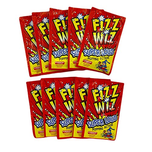 Fizz Wiz 90s Party Tischdeko Ten Pakete von Knallende Bonbons/Space Dust von Fizz Wiz