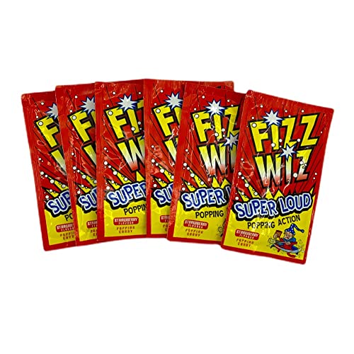 Fizzwiz Erdbeere Fizz Wiz Popping Candy 6 Beutel von Fizz Wiz