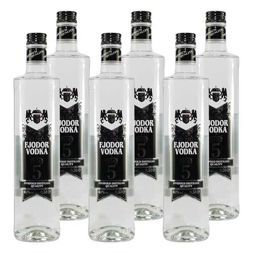 Fjodor Vodka Fivefold Distilled (6 x 0,5L) von Fjodor