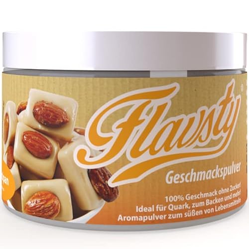 Flavsty® Geschmackspulver Marzipan - Veganes Geschmackspulver ohne Zucker - Aromapulver - Flavorpowder von Flavsty