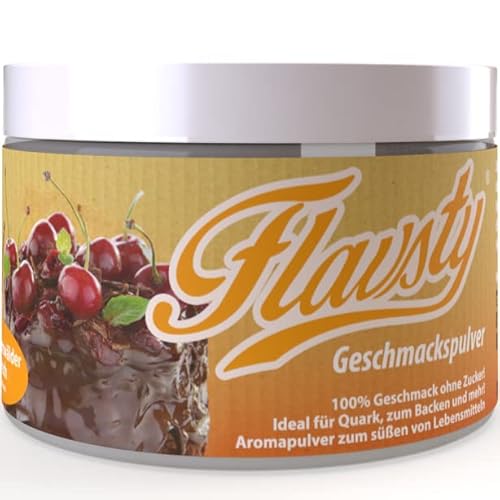 Flavsty® Geschmackspulver Schwarzwälder Kirsch - Veganes Geschmackspulver ohne Zucker - Aromapulver - Flavorpowder von Flavsty