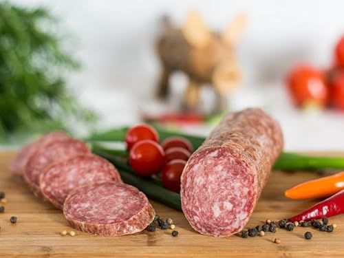 Original Eichsfelder dünne Stracke 300g I Fleischerei Weber I Regionale Wurstspezialität I Schlachtwarm verarbeitet I Eigene Herstellung I Naturgewürze I 4 Wochen Luftgetrocknet von Fleischerei Weber GmbH