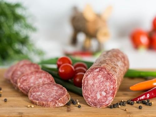 Original Eichsfelder dünne Stracke I Fleischerei Weber I Regionale Wurstspezialität I Schlachtwarm verarbeitet I Eigene Herstellung I Naturgewürze I 4 Wochen Luftgetrocknet (150g) von Fleischerei Weber GmbH