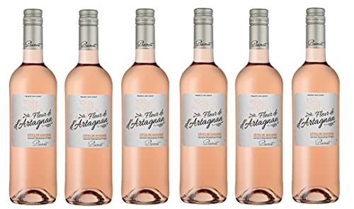 6x 0,75l - 2023er - Fleur de d'Artagnan - Rosé - Côtes de Gascogne I.G.P. - Frankreich - Rosé-Wein trocken von Fleur de d'Artagnan