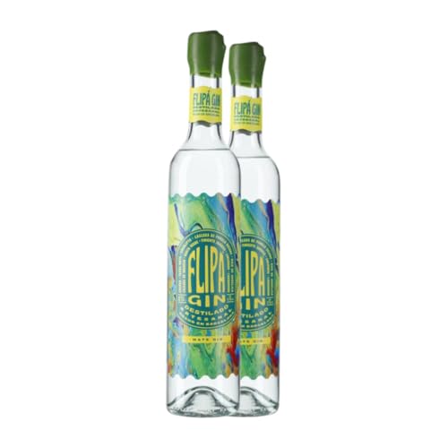 Gin Flipá. Mate Gin Medium Flasche 50 cl (Karton mit 2 Medium Flasche von 50 cl) von Flipá