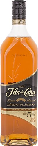 Flor de Cana Anejo Clásico 5 Years Old Rum (1 x 1 l) von Flor de Caña