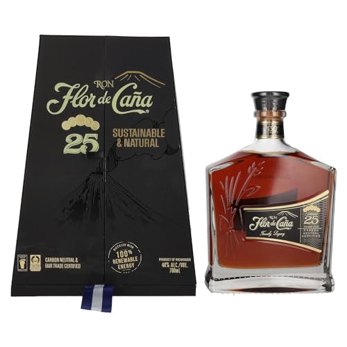 Flor de Caña Rum 25 Jahre 40% (1x 0,7 l) von Flor de Caña