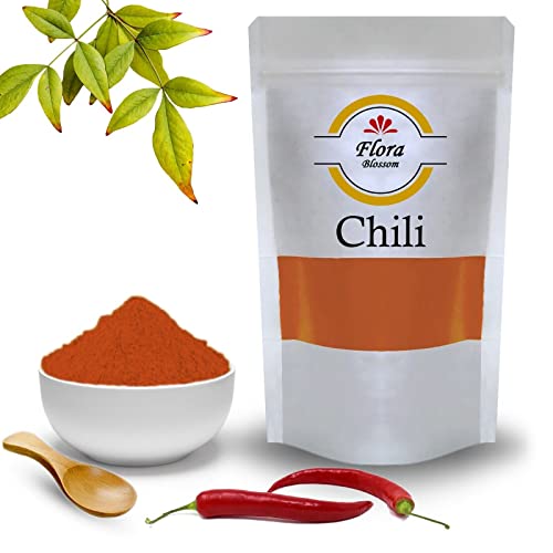 100g Chili Pulver von Flora Blossom | Cayenne Pfeffer Gemahlen Scharf Chilli Ideales Gewürz zum Kochen | Natürlich Ohne Zusätze von Flora Blossom