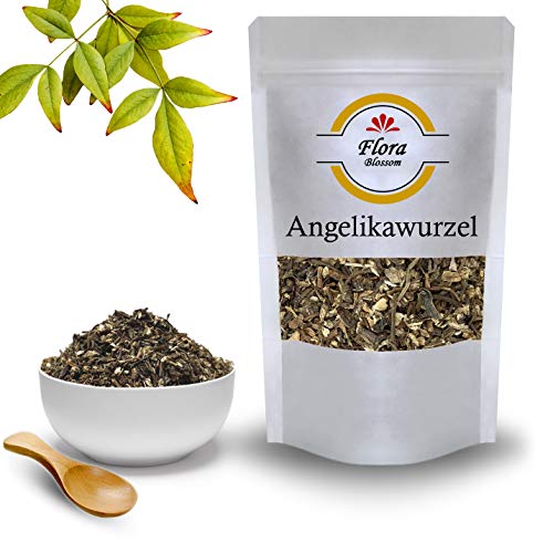 100g Flora Blossom Angelikawurzel – Natürlich Ohne Zusätze - Angelikawurzeltee - Engelwurz Tee Ganz Getrocknet - Gourmet Qualität von Flora Blossom