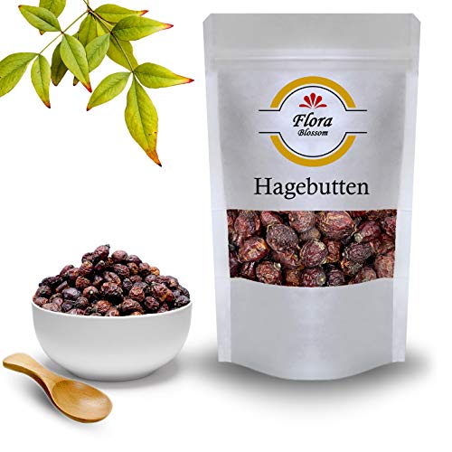 100g Flora Blossom Hagebutten Früchte Tee – Natürlich Ohne Zusätze - Hagebutte Frucht - Hagebuttentee Ganz Getrocknet - Gourmet Qualität von Flora Blossom