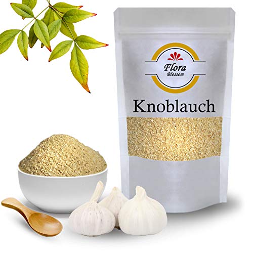 100g Knoblauch Granulat von Flora Blossom | Knoblauch Getrocknet und Granuliert G2 Ideales Gewürz zum Kochen | Natürlich Ohne Zusätze von Flora Blossom