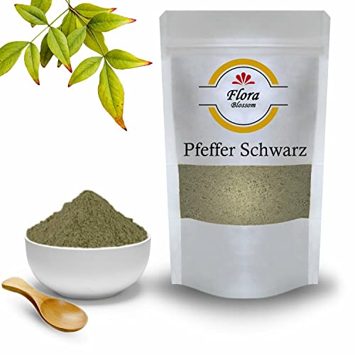 100g Pfeffer Schwarz Pulver von Flora Blossom | Schwarzer Pfeffer Gemahlen Hocharomatisch Ideales Gewürz zum Kochen | Natürlich Ohne Zusätze von Flora Blossom