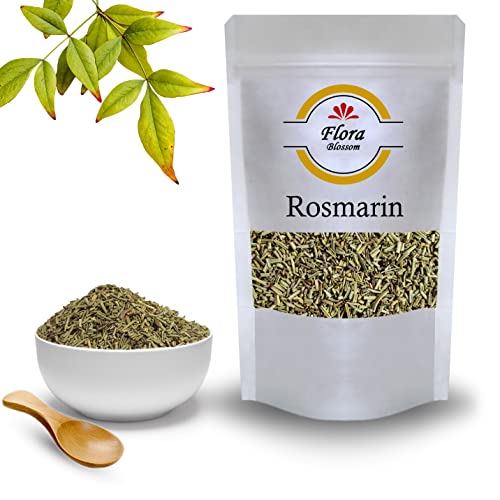 100g Rosmarin von Flora Blossom | Rosmarin Tee Getrocknet und Geschnitten Hocharomatisch Ideales Gewürz zum Kochen | Natürlich Ohne Zusätze von Flora Blossom