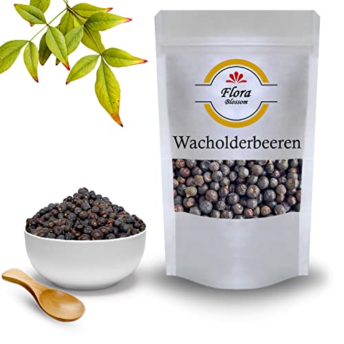 100g Wacholderbeeren von Flora Blossom | Wacholder Ganz Getrocknet Hocharomatisch Ideales Gewürz zum Kochen | Natürlich Ohne Zusätze von Flora Blossom