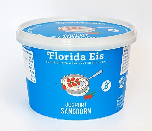 Eiscreme "Florida Eis" Joghurt Sanddorn - Familienpackung - 500ml von Florida Eis