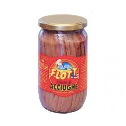 Flott Acciughe 'Anchovies Sardellenfilets' in Sonnenblumenöl, 80 g von Flott S.P.A