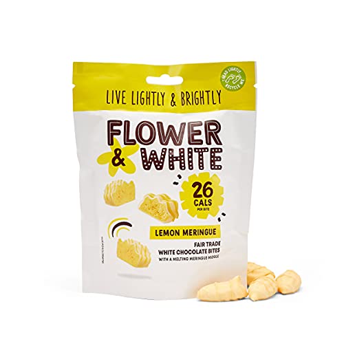 Flower & White Lemon Fairtrade Chocolate Meringue Riegel 75g von Flower & White