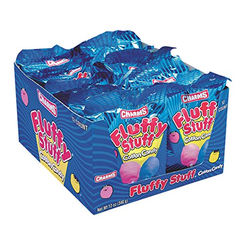 Charms Fluffy Stuff Cotton Candy 1 Ounce Bags (Pack of 12) by Charms von Fluffy Stuff