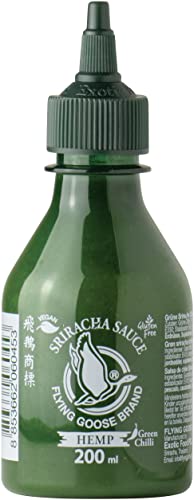 FLYING GOOSE Chilisauce, Sriracha, grün, Hanf, 225 g / 200 ml von Flying Goose