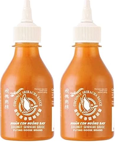 Flying Goose GOOSE Chilisauce, Sriracha Kokosnuss, 200 ml (Packung mit 2) von Flying Goose