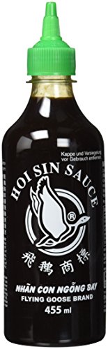 FLYING GOOSE Hoi Sin Sauce - pikant, grüne Kappe, kräftige Würzsauce aus Thailand, 2er Pack (2 x 455 ml) von Flying Goose