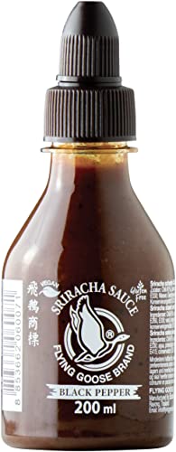 Flying Goose Sriracha Chilisauce, schwarzer Pfeffer, (200 ml) von Flying Goose