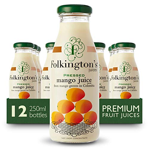 Folkington's Mango-Fruchtsaft 250 ml (Packung mit 12 Stück) von Folkington's