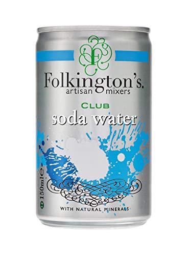 Folkington's Soda Wasser - Natürlich, 3 x 8 x 150 ml Aluminiumdosen, Ideal für Kneipen, Cafés und Restaurants von Folkington's