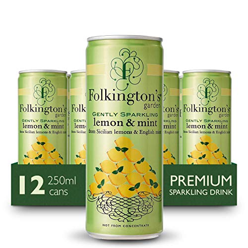 Folkingtons Gentle Sparkling Lemon & Mint Presse – 12 x 250 ml Dosen von Folkington's