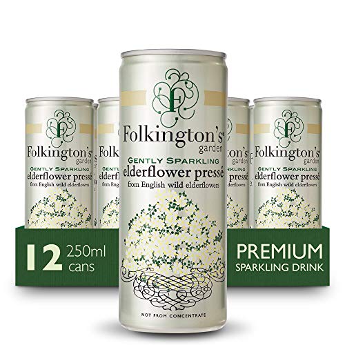 Folkingtons Holunderflower Sparkling Presse Dosen – 12 x 250 ml von Folkington's