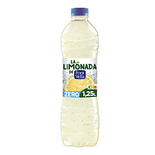 Limonada de Font Vella Zero, natürliches Mineralwasser mit Zitronensaft – Flasche 1,25 l von Font Vella Levite