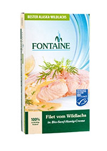 6er-VE Wildlachsfilet in Bio Senf-Honig-Creme 200g Fontaine von Fontaine