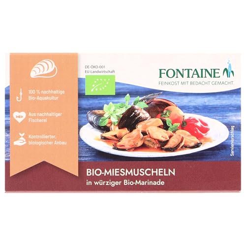 Fontaine Bio Miesmuscheln In Würziger Marinade, 10 x 120g von Fontaine