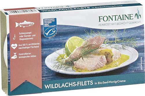 Fontaine Wildlachs-Filet in Bio-Senf-Honig-Creme (2 x 200 gr) von Fontaine