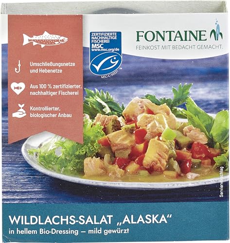 Fontaine Wildlachs-Salat Alaska in hellem Bio-Dressing - mi (2 x 200 gr) von Fontaine