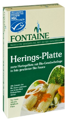 Fontaine Herings-Platte 200g Fischkonserve, 3er Pack (3 x 200 g) von Fontaine