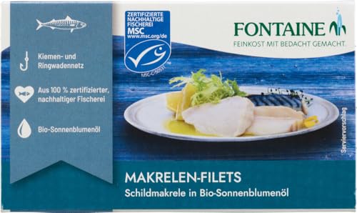 Makrelen-Filets o. Haut, o. Gräten i. Sonnenbl.öl von Fontaine