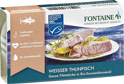 Weißer Thunfisch in Bio-Sonnenblumenöl von Fontaine