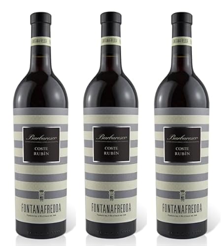 3x 0,75l - 2019er - Fontanafredda - Coste Rubin - Barbaresco D.O.C.G. - Piemonte - Italien - Rotwein trocken von Fontanafredda